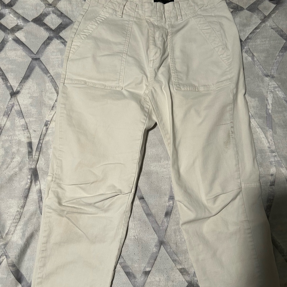 Banana Republic Cream Cargo Pants